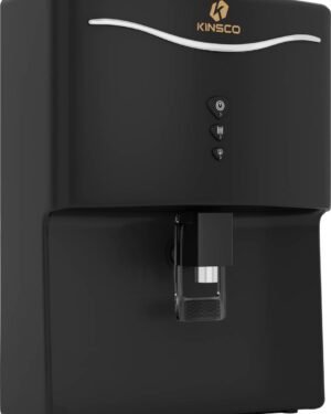 Kinsco Aqua Curvv ISI Mark Copper Zinc Alkaline Mineral RO 8 L RO + UF + UV + Copper + Alkaline + Mineralizer Water Purifier  (Black)
