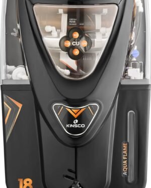 Kinsco Aqua Flame 18 Litre Copper RO 18 L RO + UV + UF + TDS + Copper Water Purifier  (Black)