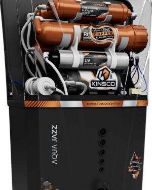 Kinsco Aqua Accent ISI Mark 15 L RO + UV + UF + Copper Guard + pH enhancer Water Purifier  (Black)