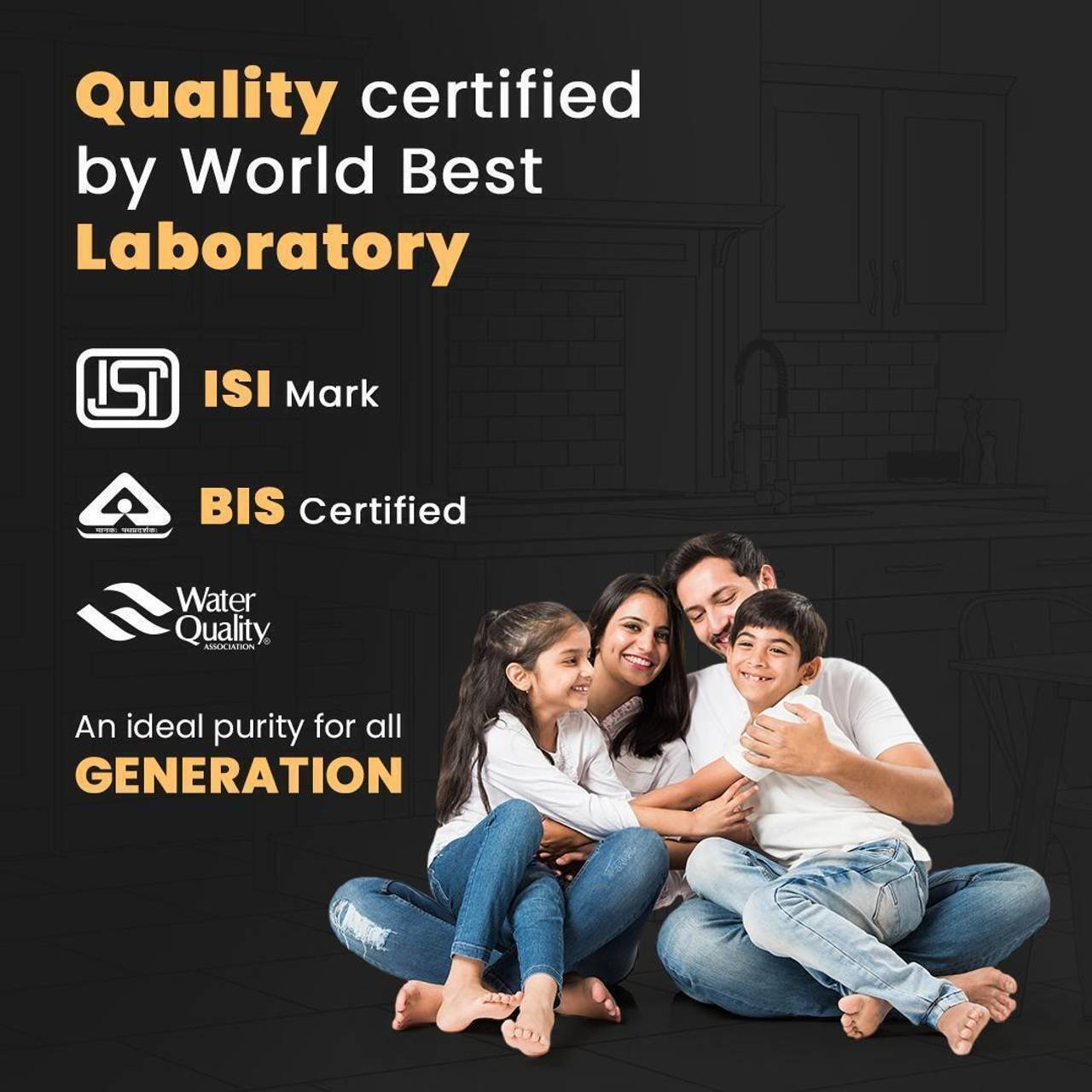 Kinsco Aqua Accent ISI Mark 15 L RO + UV + UF + Copper Guard + pH enhancer Water Purifier (Black) - Image 3