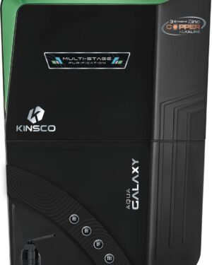 Kinsco Galaxy ISI Mark Green 16 L RO + UF + UV + Copper + Alkaline + Mineralizer Water Purifier  (Black Green)