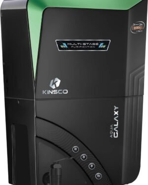 Kinsco Galaxy ISI Mark Green 16 L RO + UF + UV + Copper + Alkaline + Mineralizer Water Purifier  (Black Green)